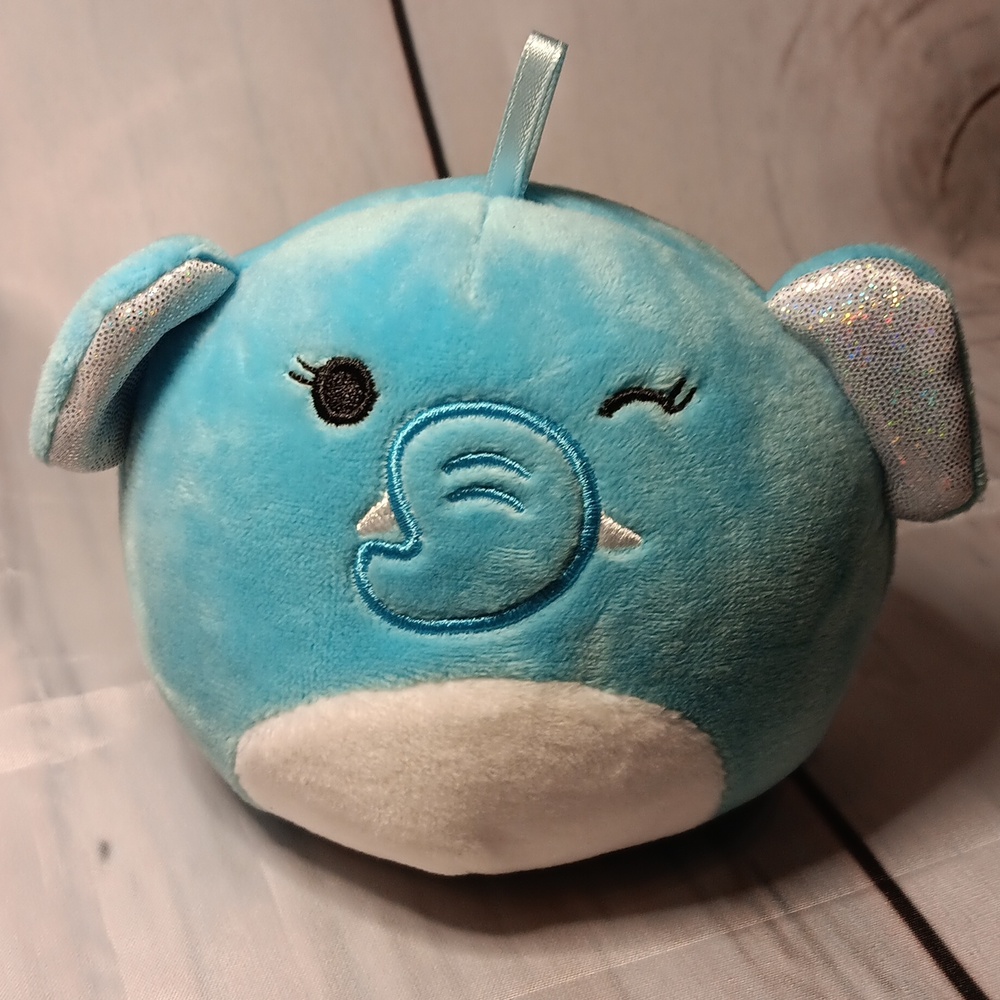 Mila Blue Elephant Christmas Ornament 2021 Squishmallows
